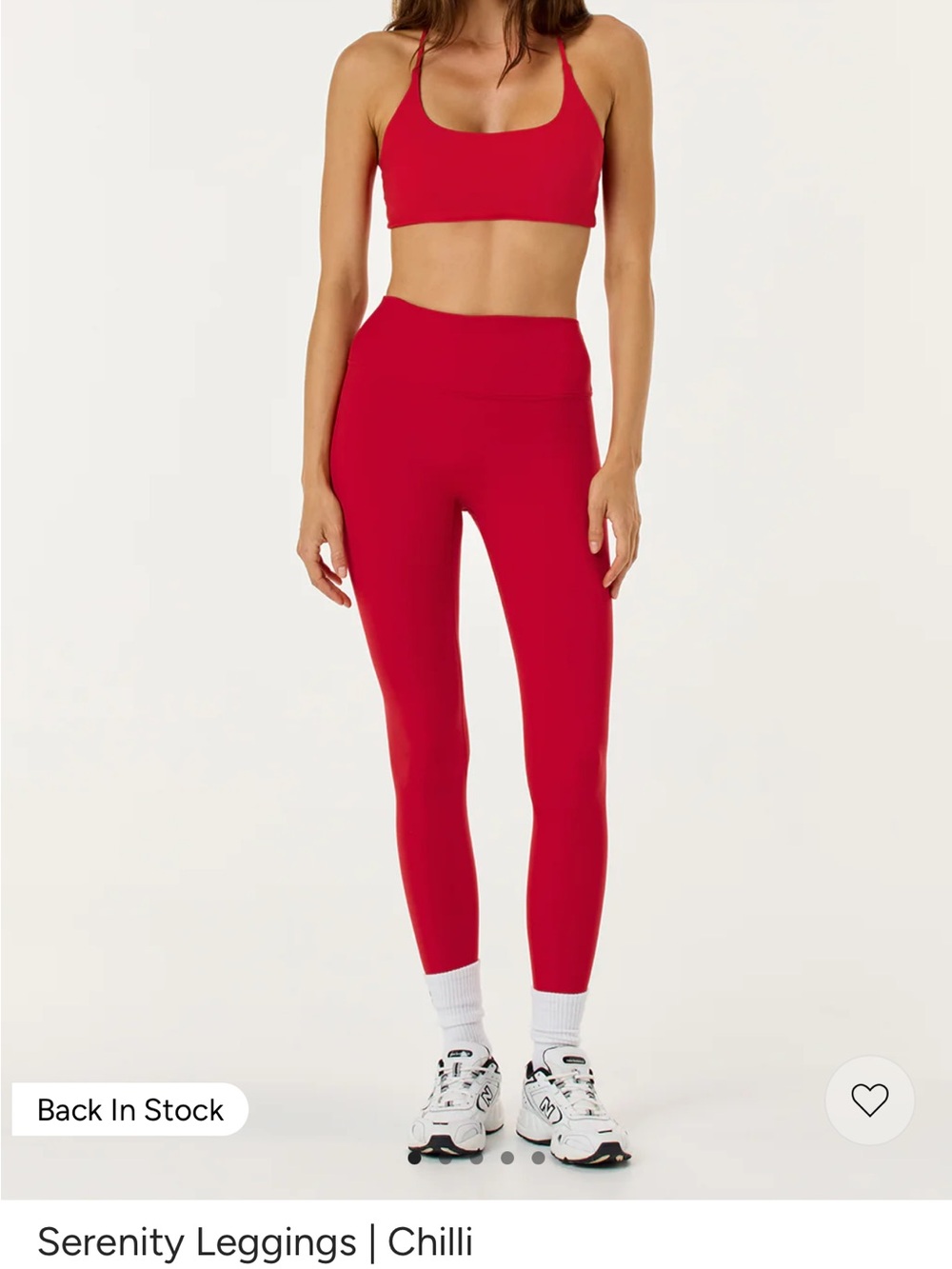 Crop Shop Boutique Chilli Red High-Rise Leggings Size M